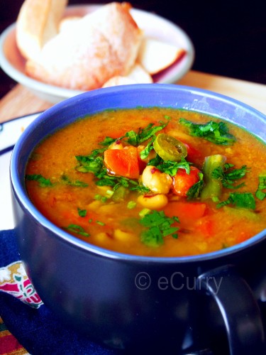 Red lentil & vegetable soup 2