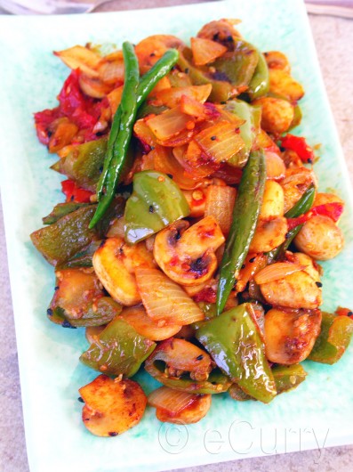 Mushroom & Pepper Fry 1