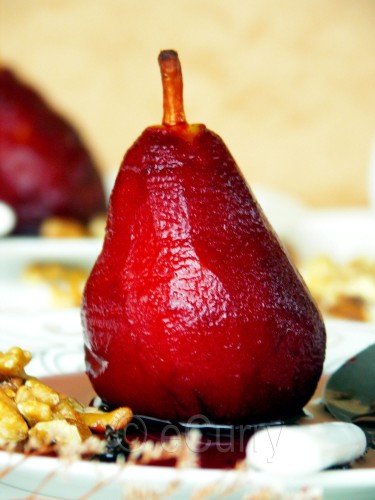 Red Wine Poached Pear 3