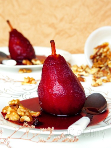 Red Wine Poached Pear 5