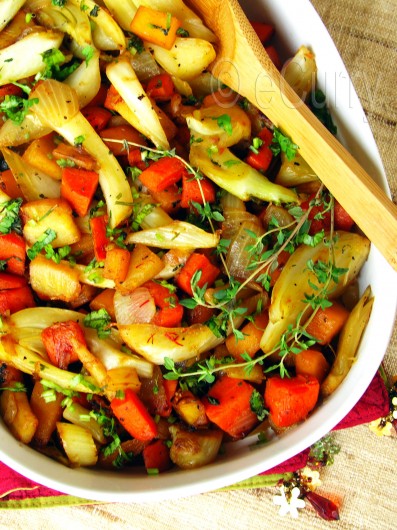 Honey Glazed Root Vegetables 1