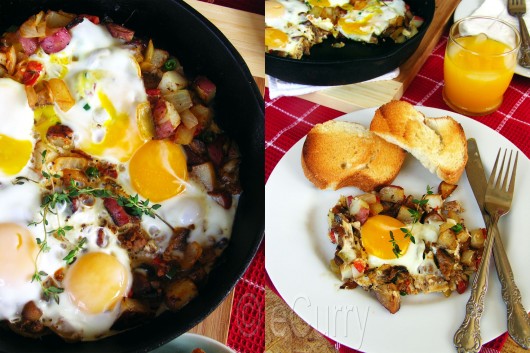 Skillet Eggs Collage 2