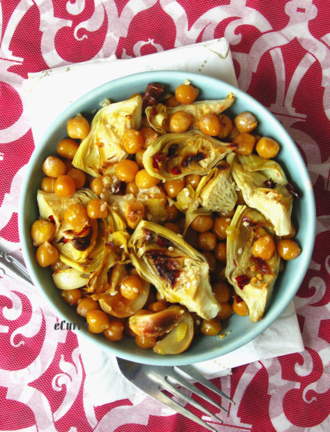 Artichoke and Chickpea Salad 