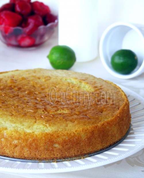 Lime Strawberry Cake