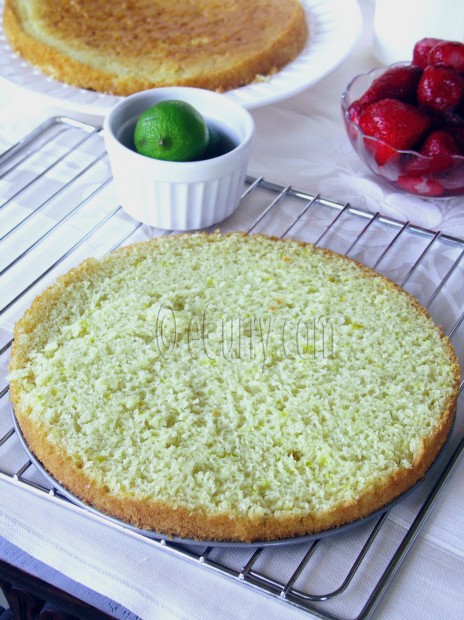 Lime Strawberry Cake