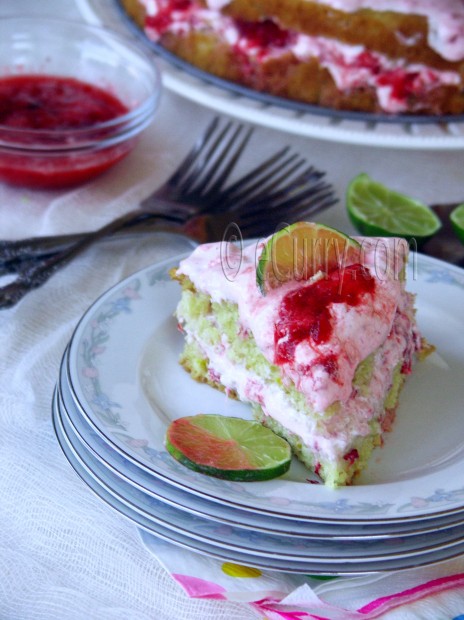 Lime Strawberry Cake