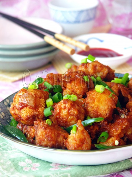 Gobi Manchurian/Cauliflower Fritters