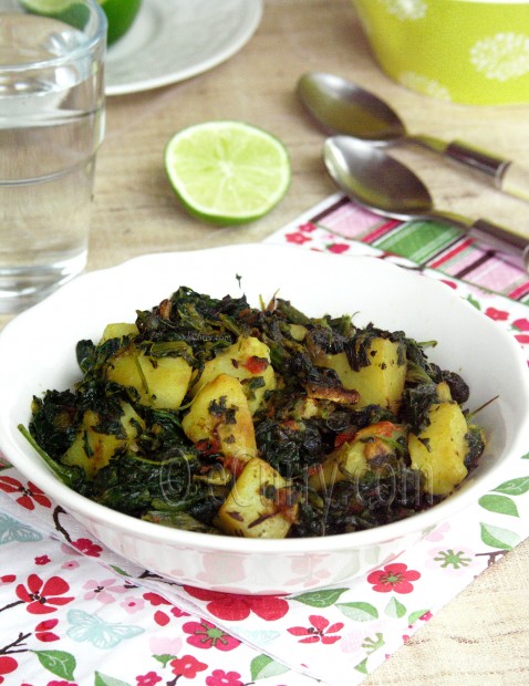 Aloo Palak/Spinach and Potato recipe