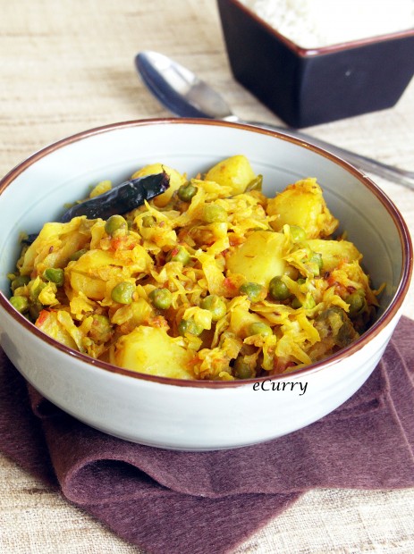 Cabbage with Peas and Potatoes