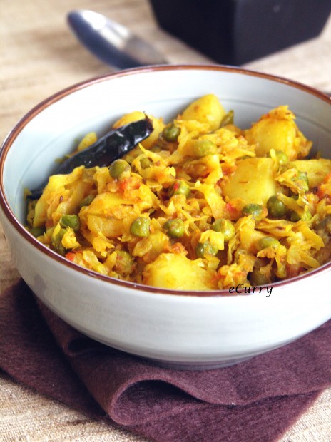 Cabbage with Peas and Potatoes