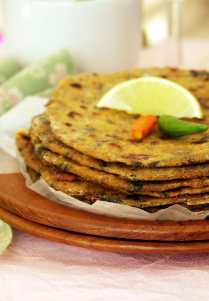 Chard Garlic Roti