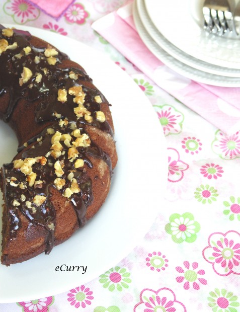 Coffee flavored Chocolate Cake