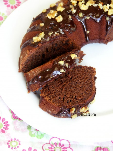 Coffee flavored Chocolate Cake