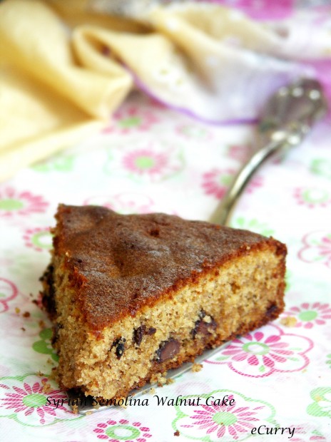 Syrian Walnut Chocolate Cake