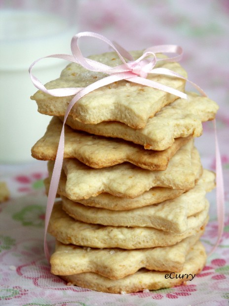 Orange Ginger Shortbread Cookie