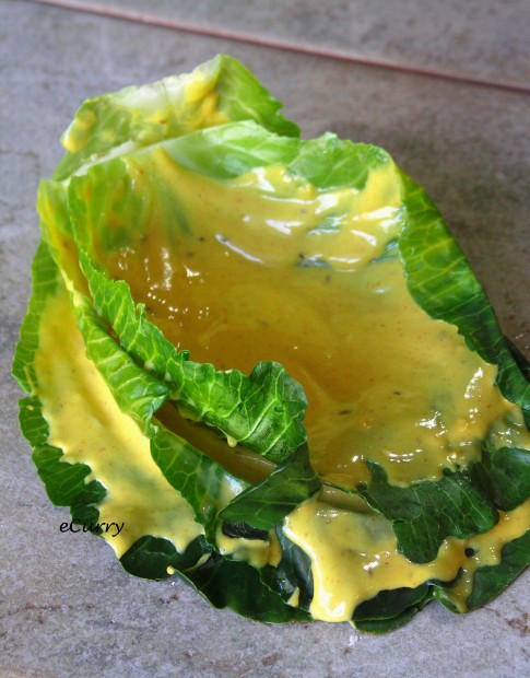 Cabbage Leaves- making of a roulade