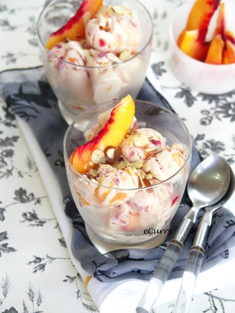 Poached Stone Fruit Ice Cream