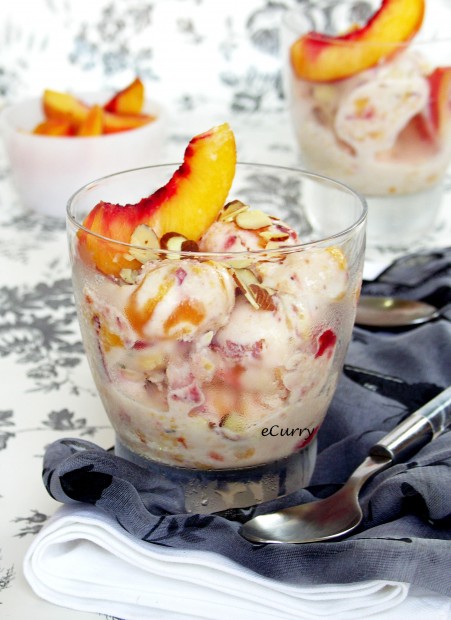 Poached Stone Fruit Ice Cream