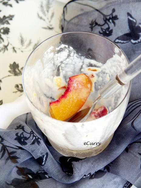 Poached Stone Fruit Ice Cream