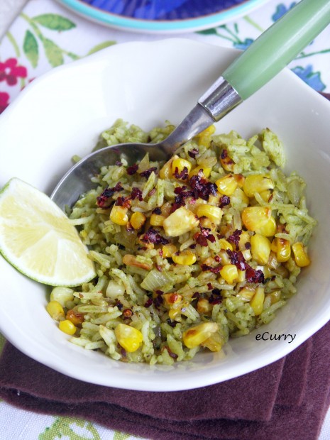 Roasted Hatch Chile and Corn Rice