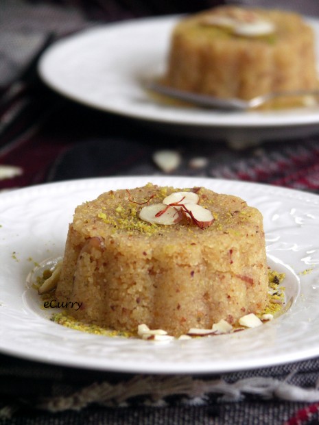 Semolina and Almond Halwa