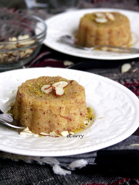 Semolina and Almond Halwa