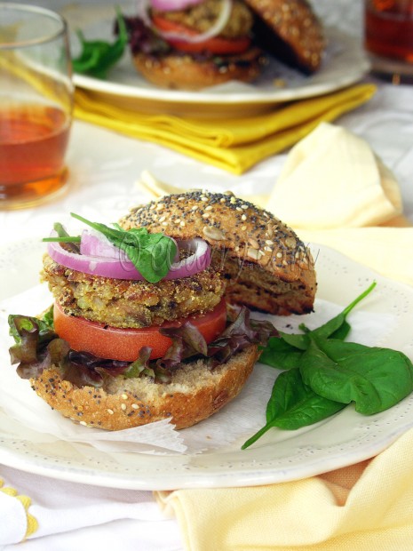 Mushroom Almond Burger 