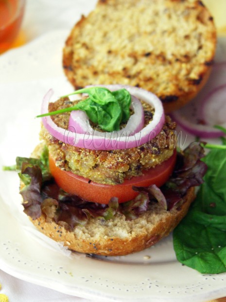 Mushroom Almond Burger 