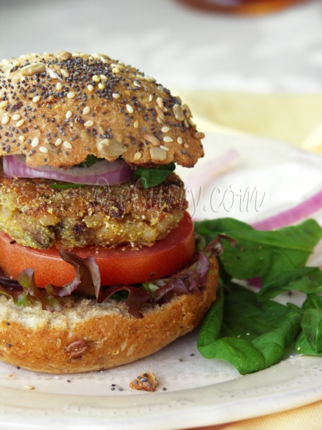 Mushroom Almond Burger 