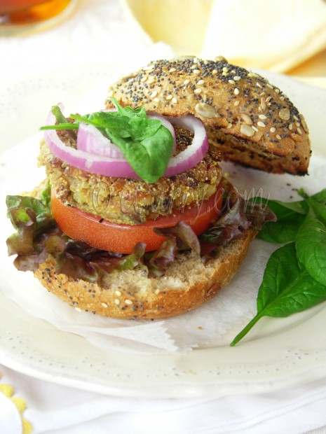 Mushroom Almond Burger 