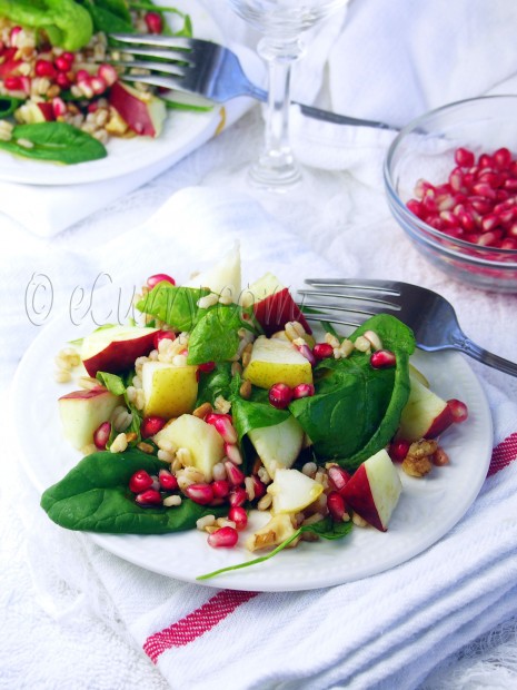 Barley and Spinach Fall Salad