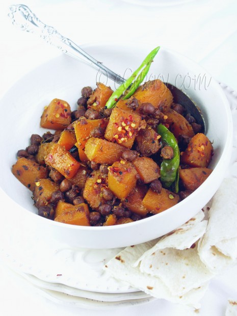 Butternut Squash with chickpeas