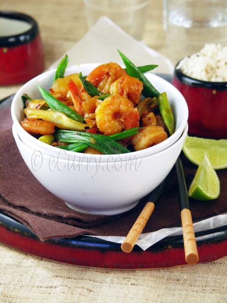 Shrimp with Chile Tamari Sauce