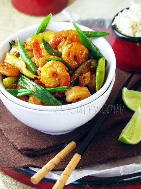 Shrimp with Chile Tamari Sauce 