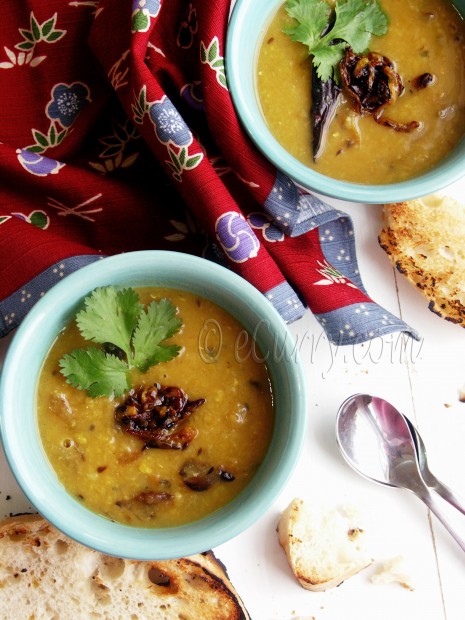 Red Lentils with Fried Onion