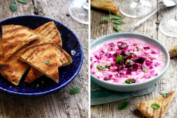 Pita and Beetroot Raita