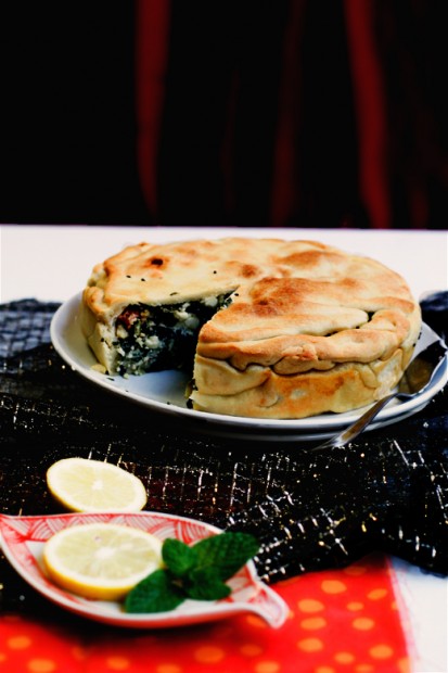 spinach & sausage pie