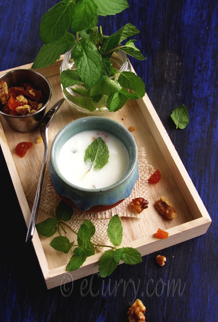 Chilled Minty Yogurt Nut Soup _Ingredients