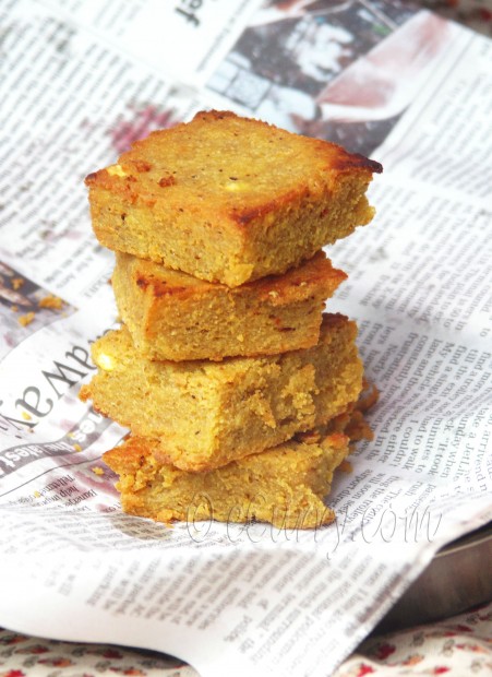 Dhoka - lentil cakes