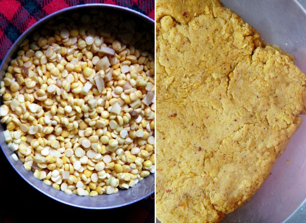 Dhoka - traditional bengali lentil cake