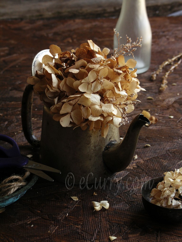 Flowers in a teapot