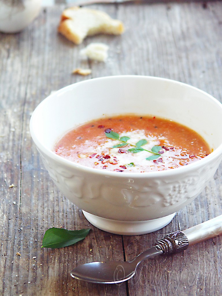 Light Tomato Coconut Soup/indian tomato coconut soup/easy tomato soup/spiced tomato coconut soup