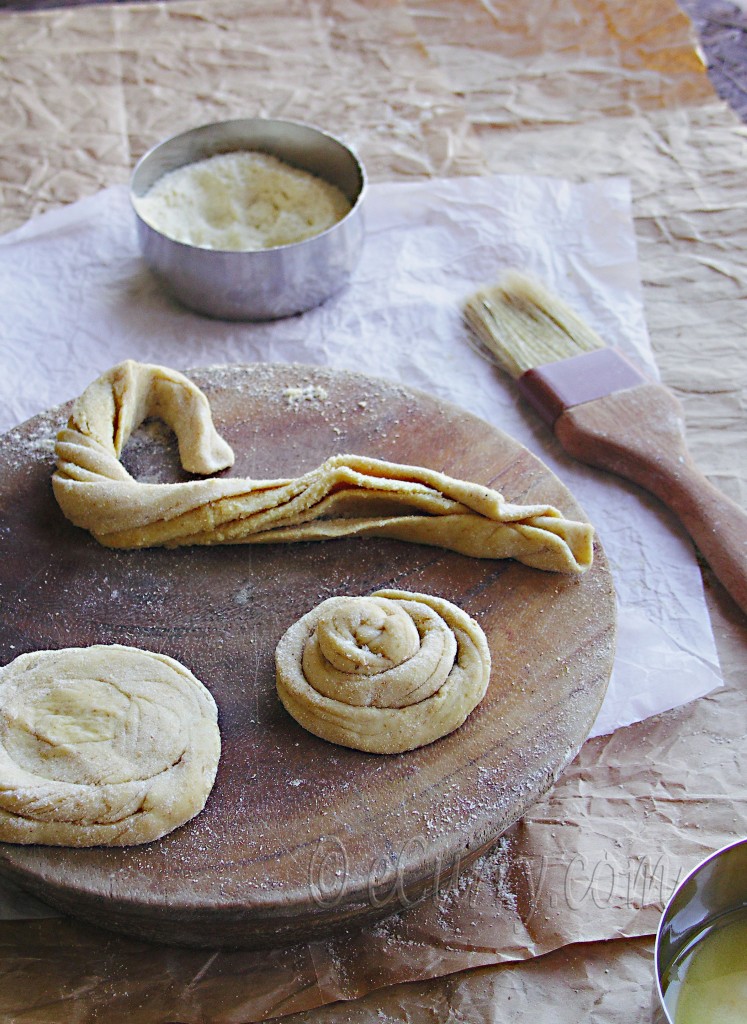 indian paratha recipe - layered bread on griddle step by step