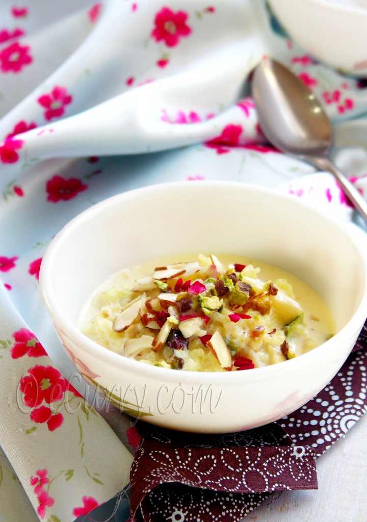 kheer - indian rice pudding