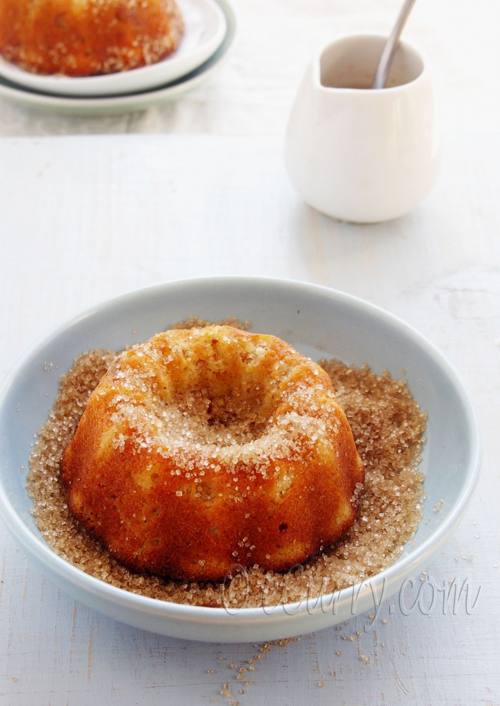 Liquor Soaked Apple Ginger Walnut Cake