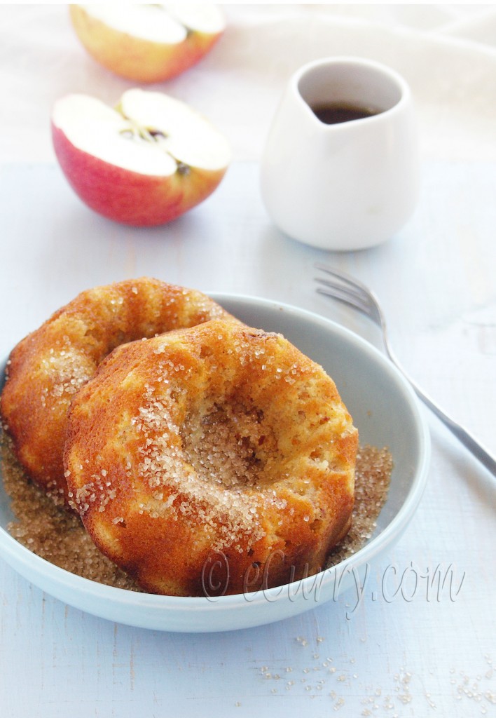 Liquor Soaked Apple Ginger Walnut Cake