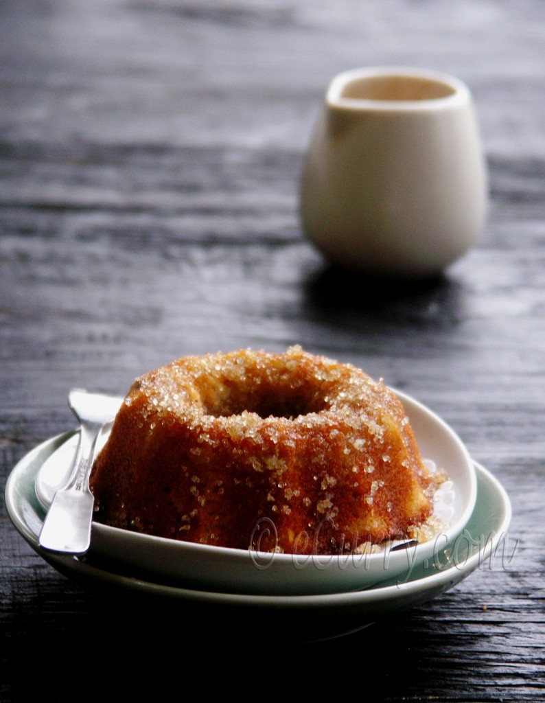 Liquor Soaked Apple Ginger Walnut Cake