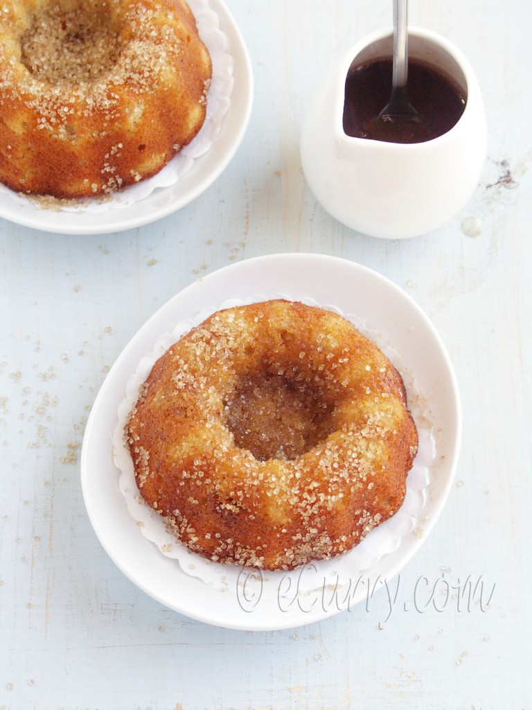 Liquor Soaked Apple Ginger Walnut Cake 