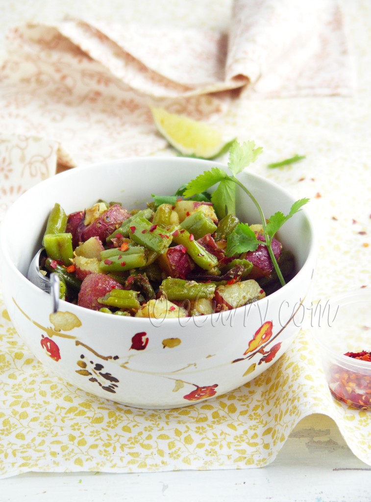 stir fried beans with potatoes