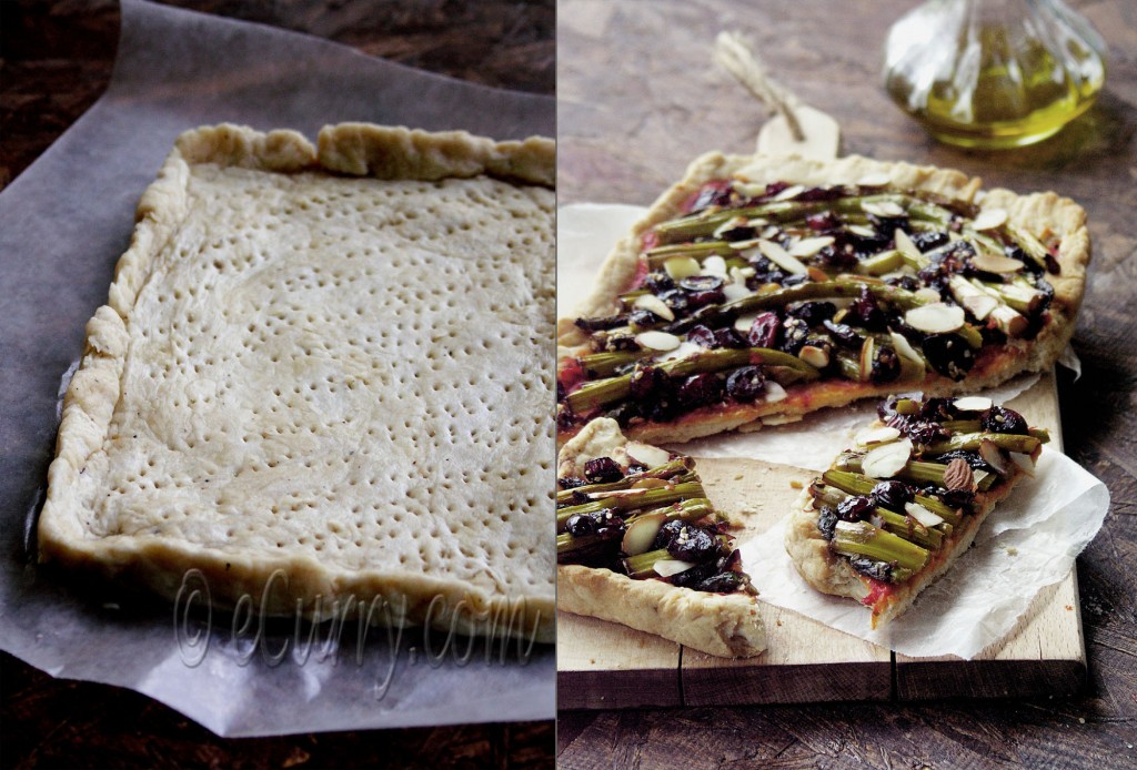 Asparagus and Cranberry Tart 